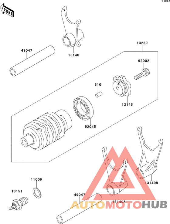 Change drum/shift fork