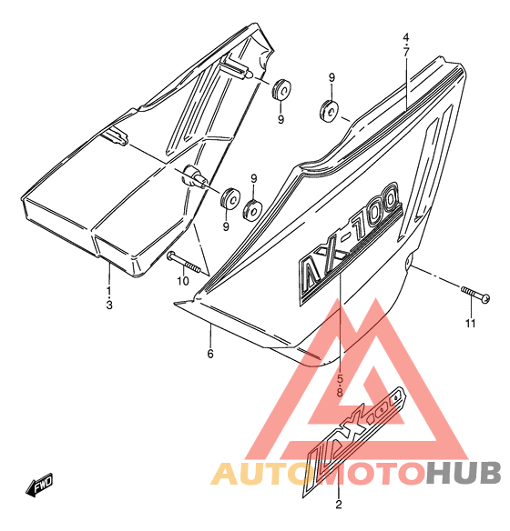 Обтекатель задний