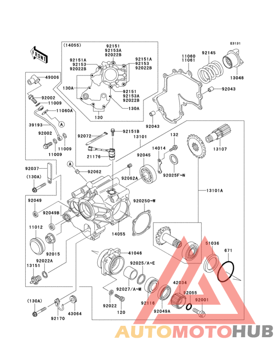Front bevel gear(1/3)