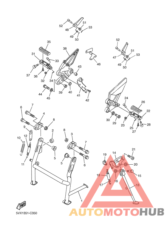 Support & repose pied