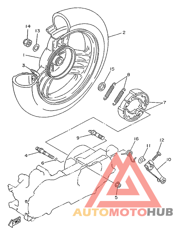 Переднее колесо