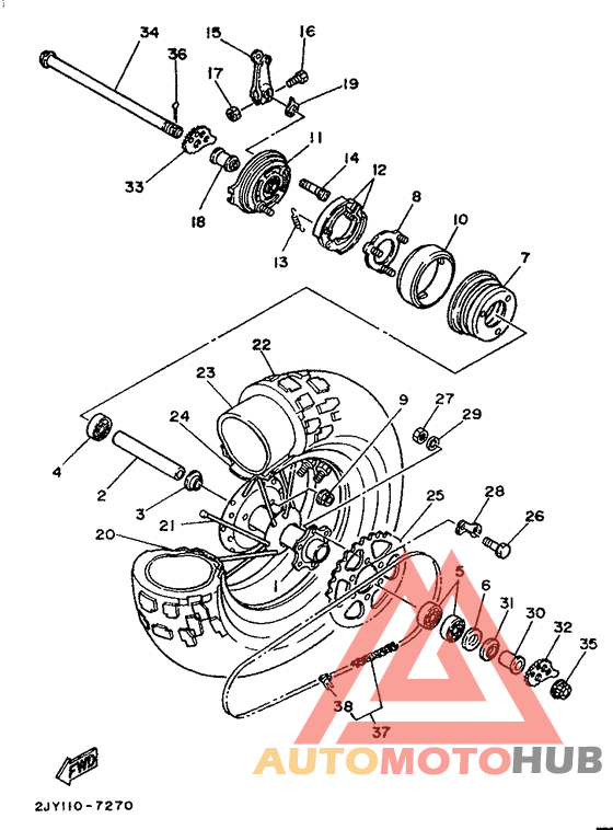 Переднее колесо