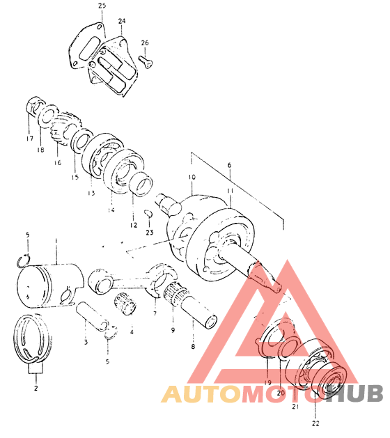 Вал коленчатый