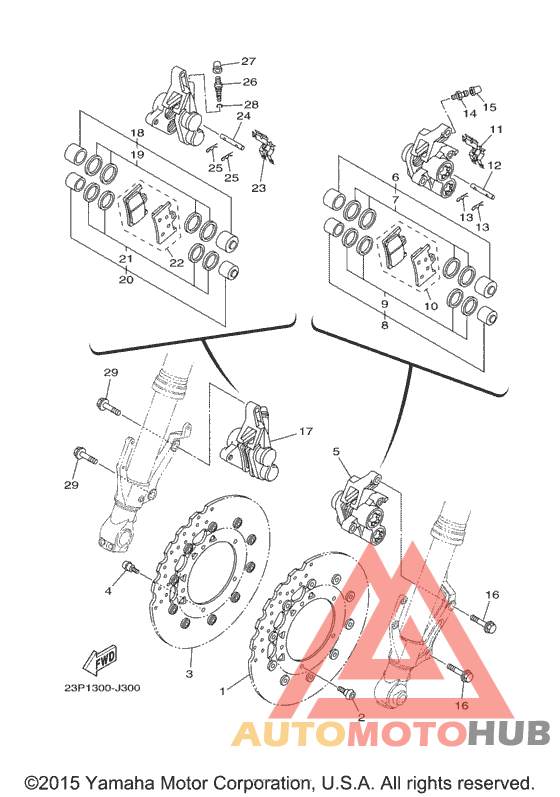 Передний суппорт