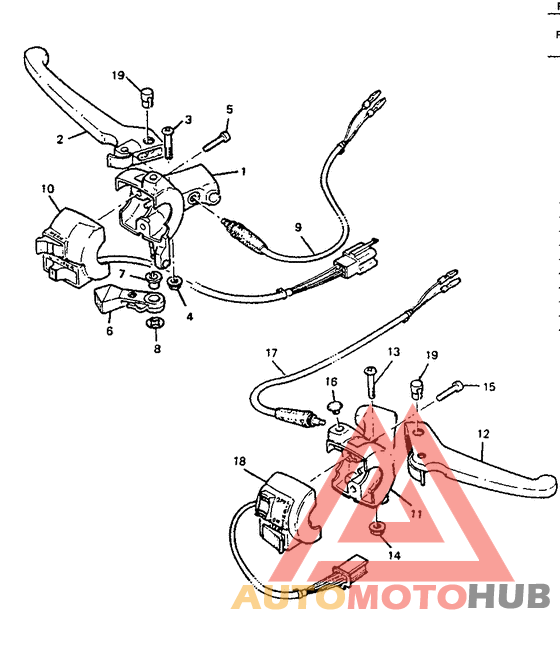 Handle switch. lever