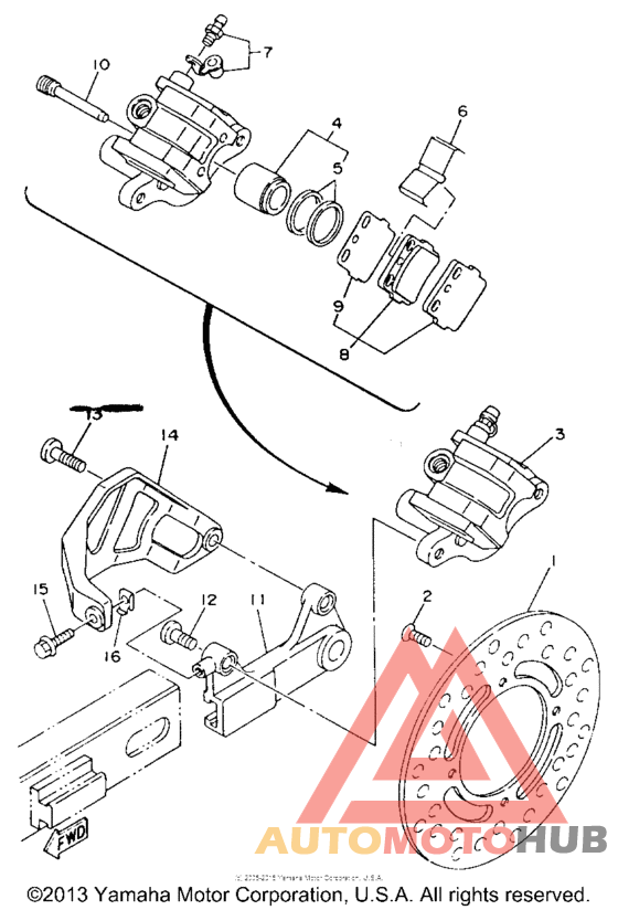 Задний суппорт