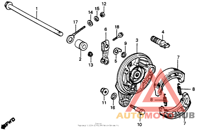 Задний тормоз
