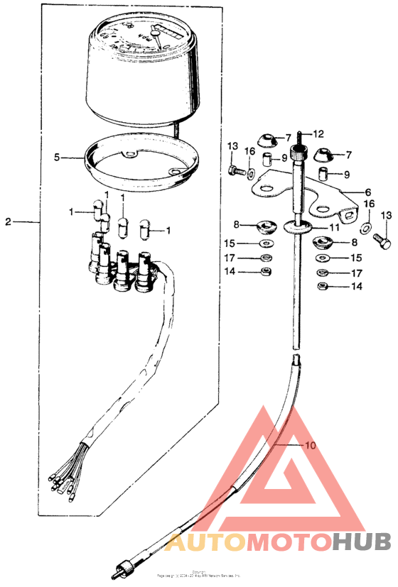 Cb/cl100speedometer k2-s2