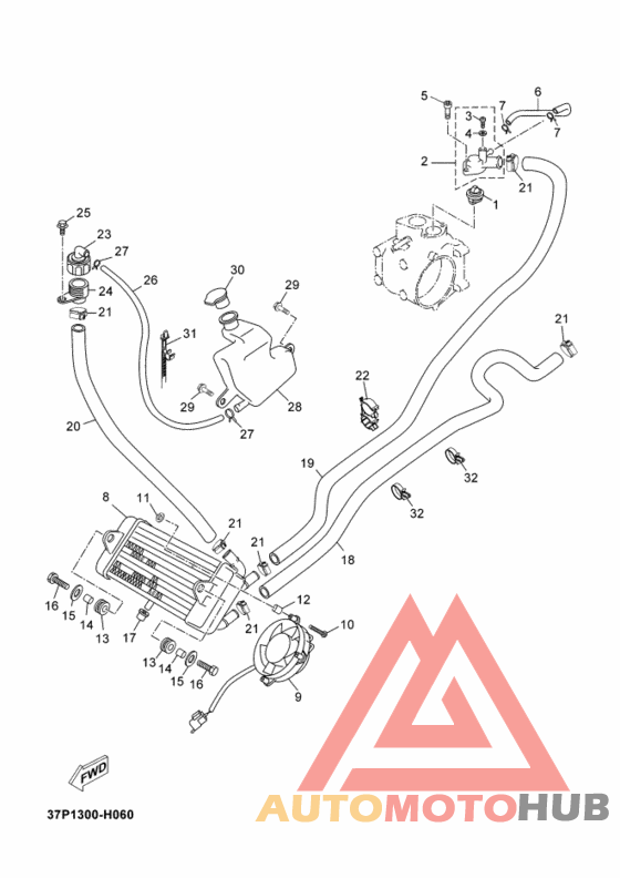 Радиатор и шланг