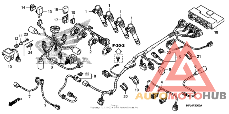 Sub harness (cbr1000ra)