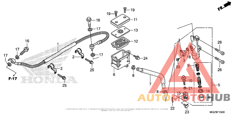 Rear Brake Master Cylinder (Std)