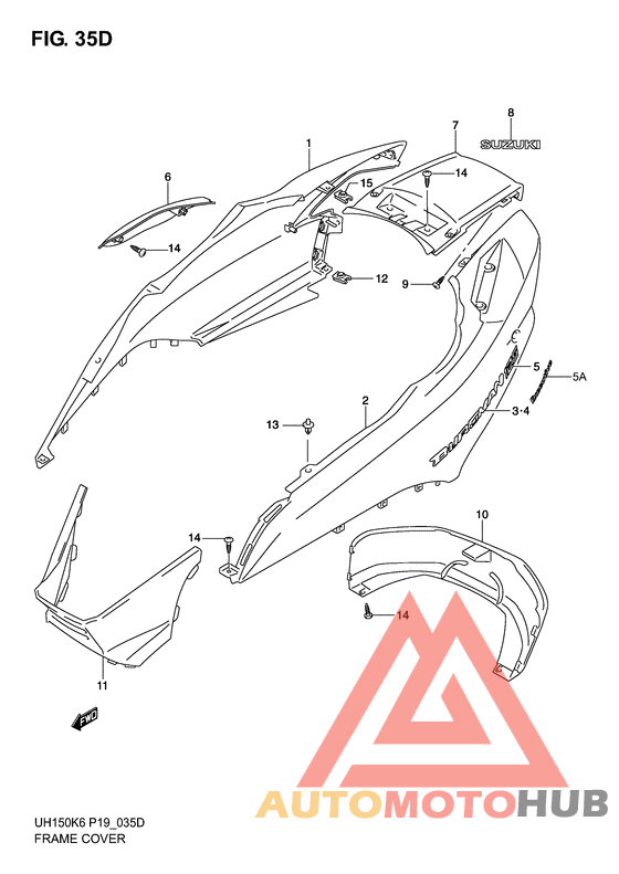 Обтекатель задний