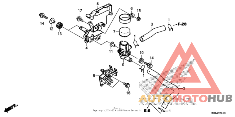Air injection solenoid valve