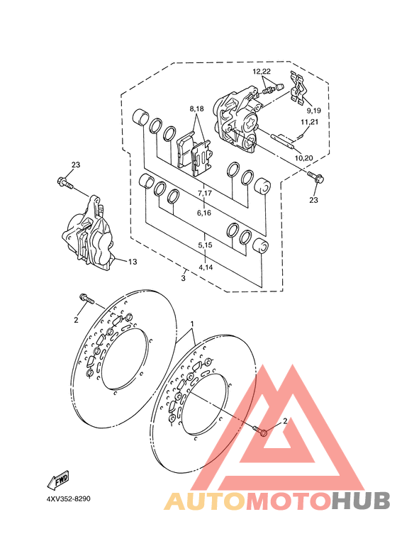 Передний суппорт