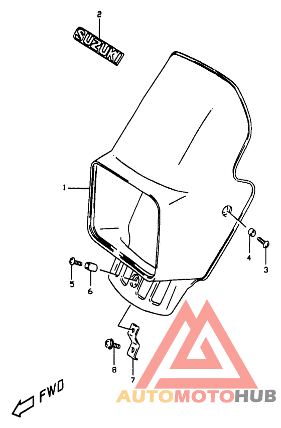 Headlamp cover  front fender