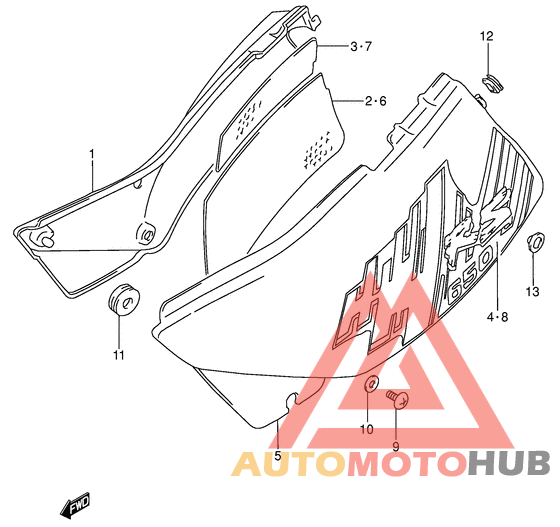 Обтекатель задний