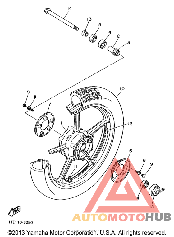 Переднее колесо