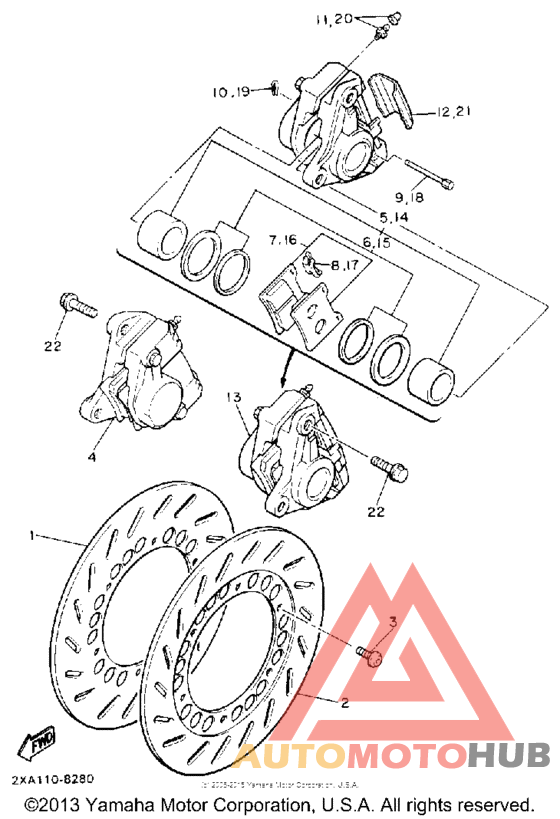 Передний суппорт