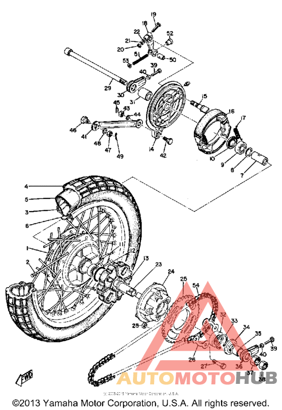 Переднее колесо
