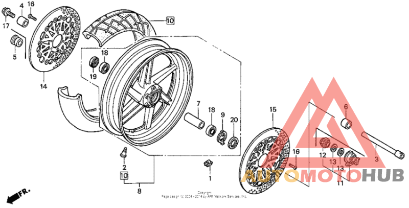 Переднее колесо