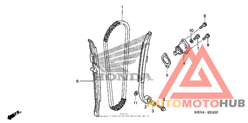 Cam chain + tensioner