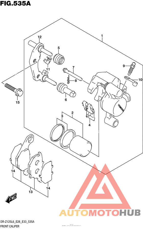 Front Caliper (Dr-Z125Ll6 E28)