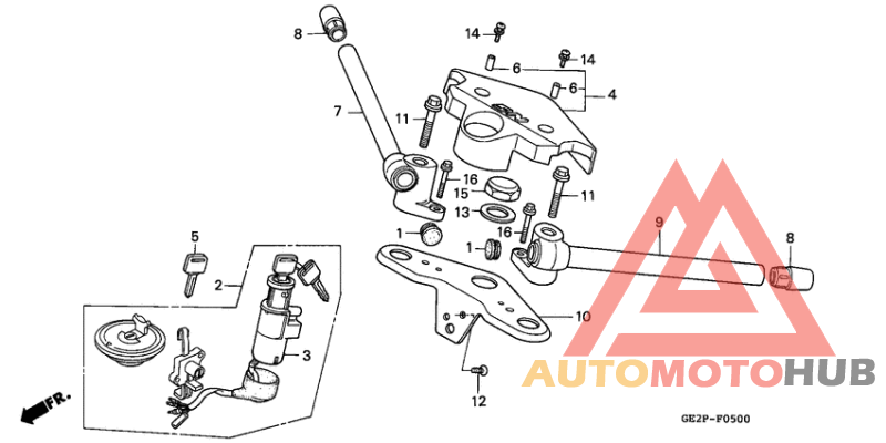 Handle pipe/top bridge