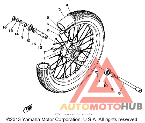 Переднее колесо