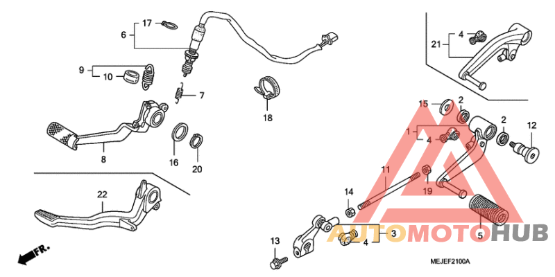 Brake pedal assy