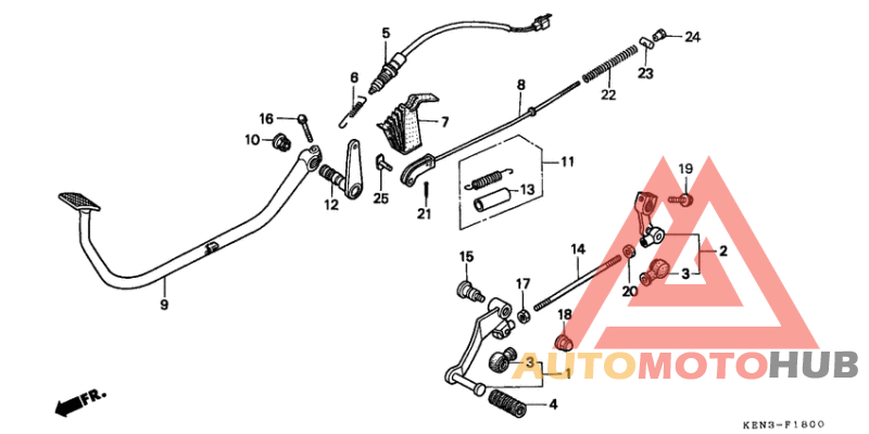 Brake pedal assy