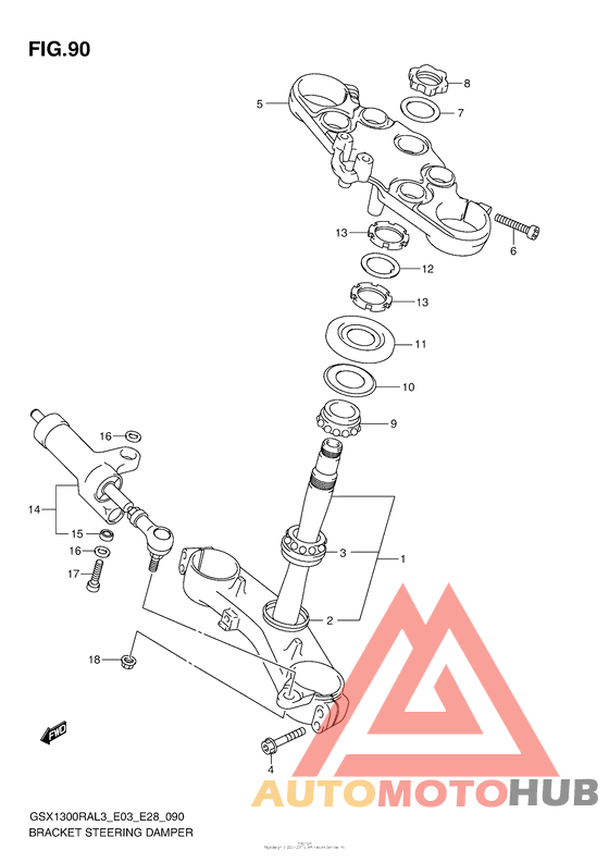 Bracket Steering Damper
