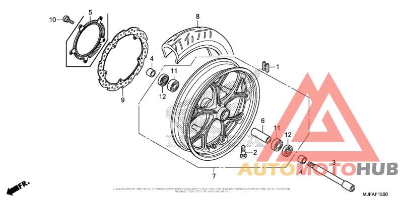 Переднее колесо