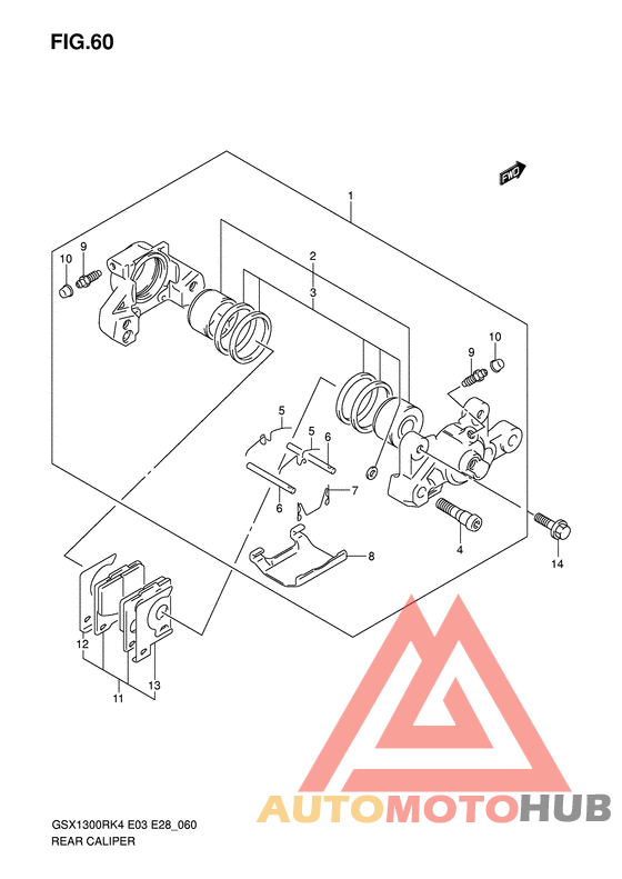 Задний суппорт