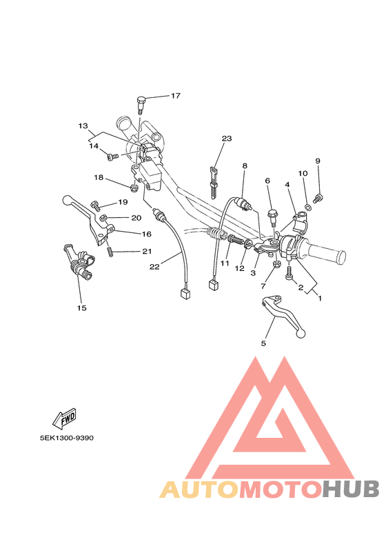 Handle switch. lever