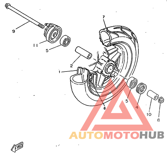 Переднее колесо
