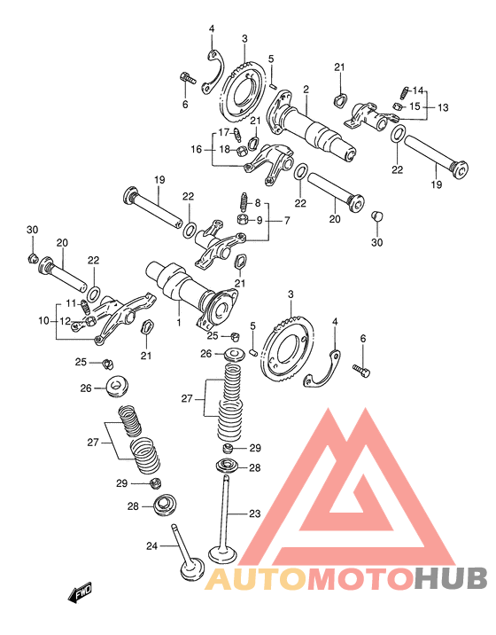Распредвал -клапана
