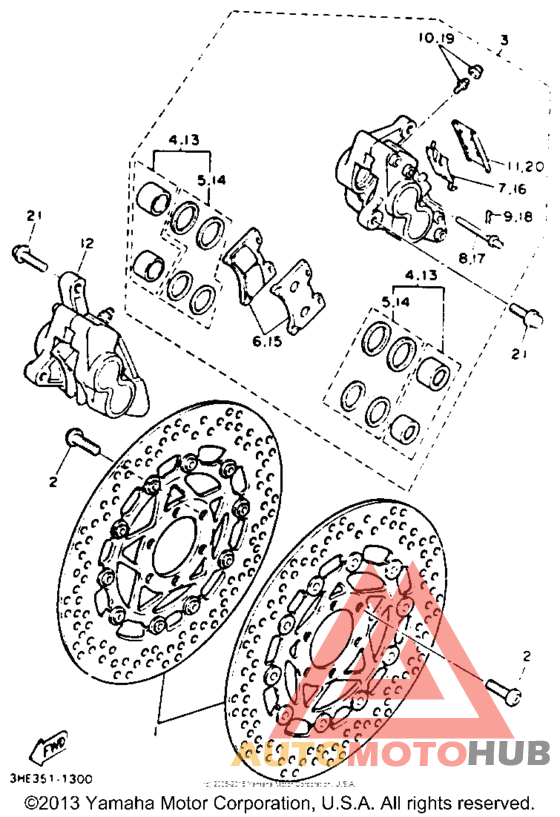 Передний суппорт