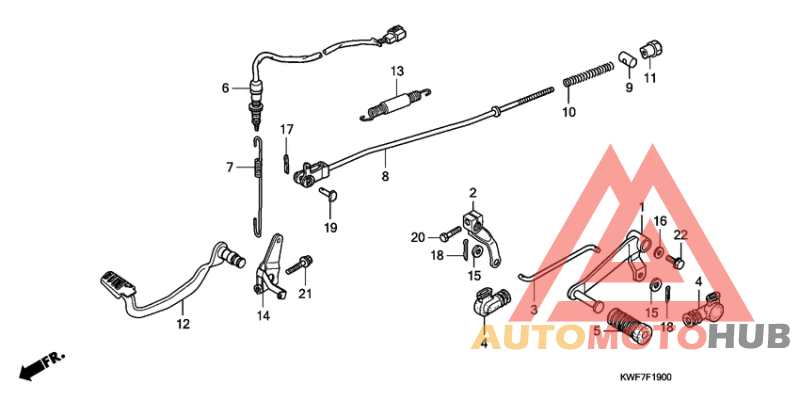 Brake pedal assy