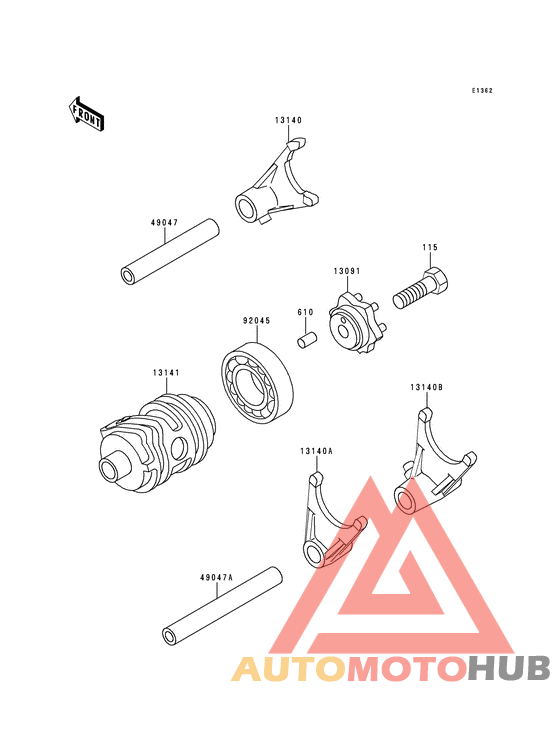 Change drum/shift fork