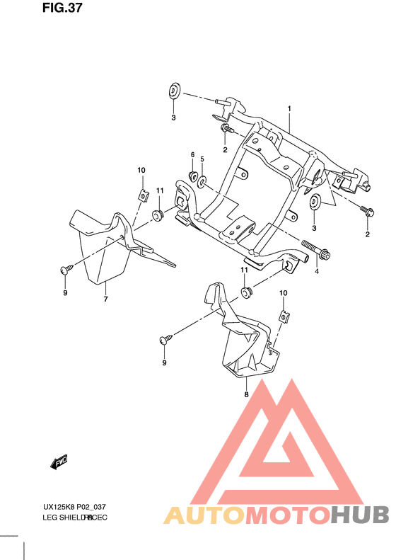 Leg shield brace