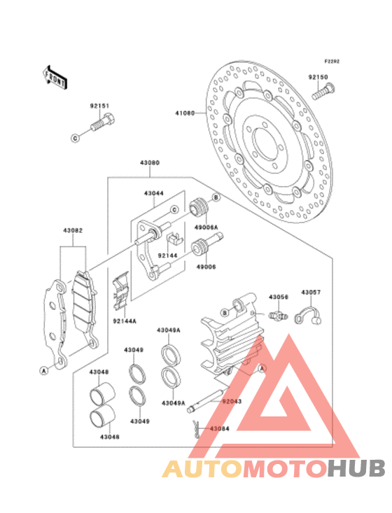 Передний тормоз
