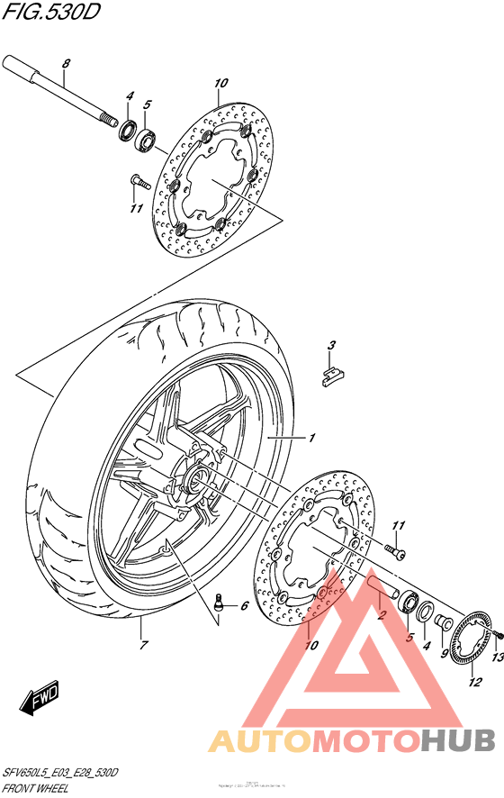 Front Wheel (Sfv650Al5 E28)
