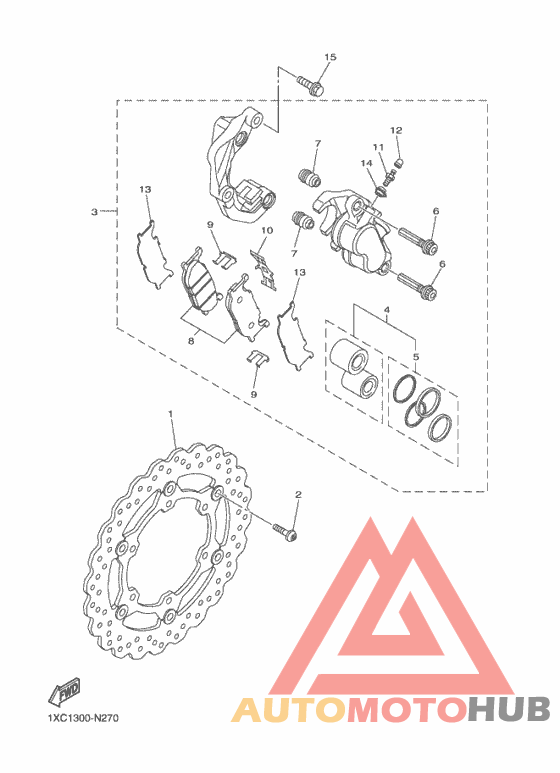 Передний суппорт