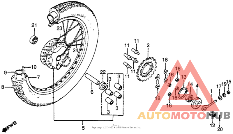 Переднее колесо