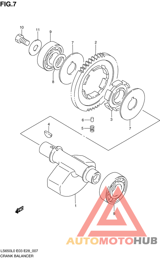 Балансир кривошипа