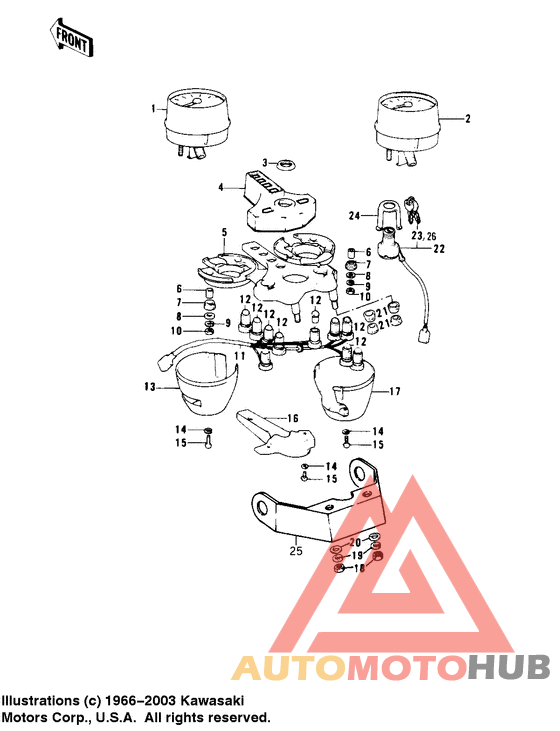 Meters/ignition switch