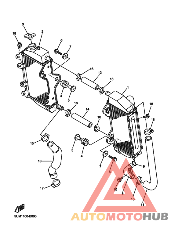 Радиатор и шланг