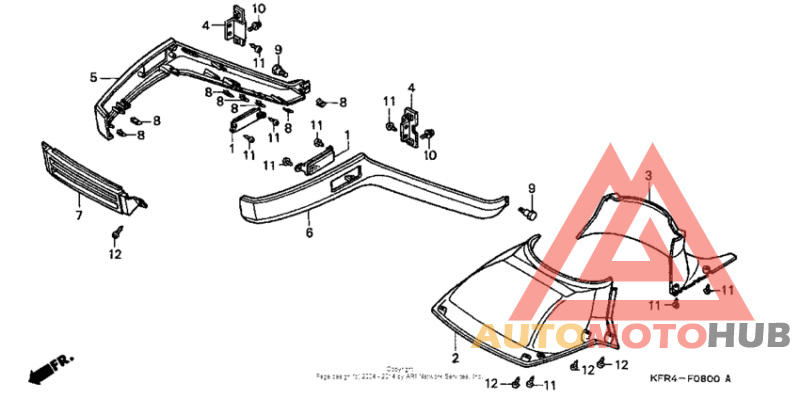 Front lower cover + front fender