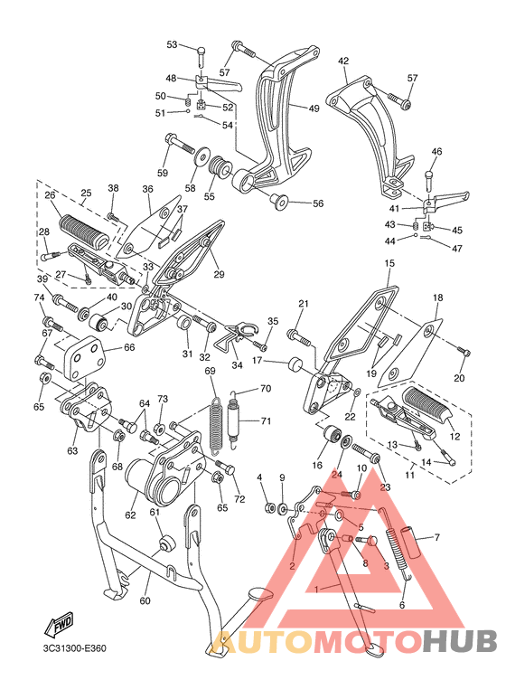 Support & repose pied