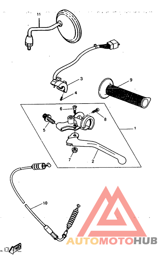 Handle switch. lever